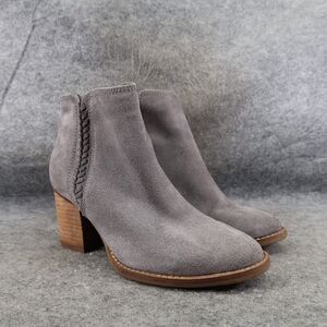 Blondo Shoes Womens 6 Booties Block Heel Leather Waterproof Ankle Boot Fashion